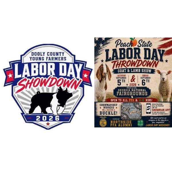 Labor Day Goat, Lamb, and Swine Show Aug 5-6, 2026…. 4 PASS CART RENTAL